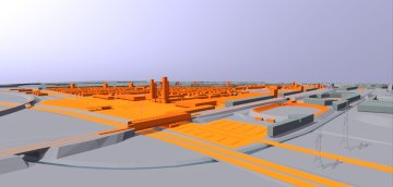 new station as a bridge over highway